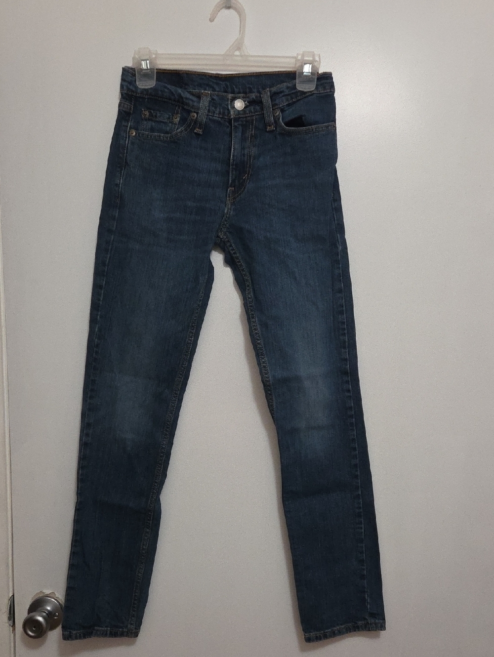 Levi's Blue 511 Slim Jeans with Leather Patch 27x32